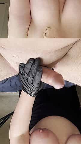 Large Tit mother I'd like to fuck gloved prostate massage