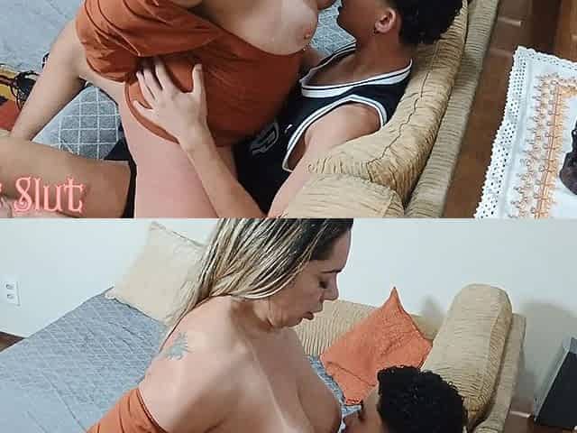 Young Over 18 Years Old Couldn't Resist His Naughty MILF Neighbor and Ate Her Ass