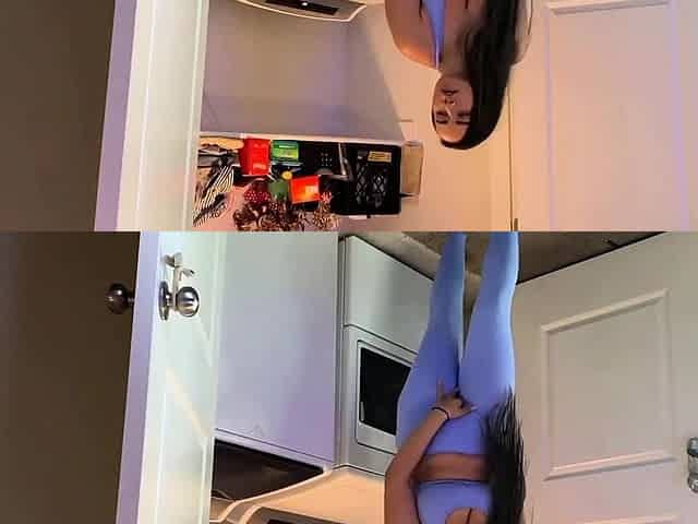 Big-Tit MILF Fucks Washing Machine