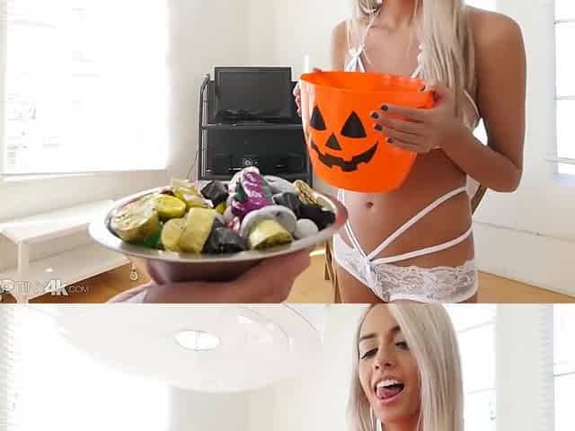 Janice Griffith - Blonde Sucks A White Hard Cock