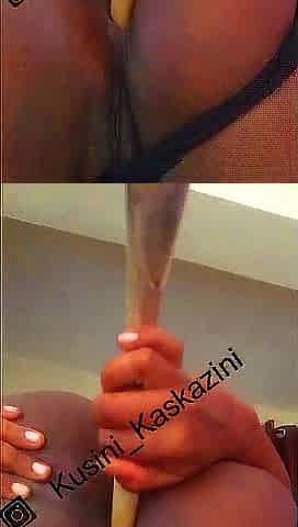 This babe inserted the cooking stick in her ass, twat, and licked the juices previous to I banged her senseless
