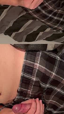 Youthful 18y old Masturbating with his Step-Sister Pants