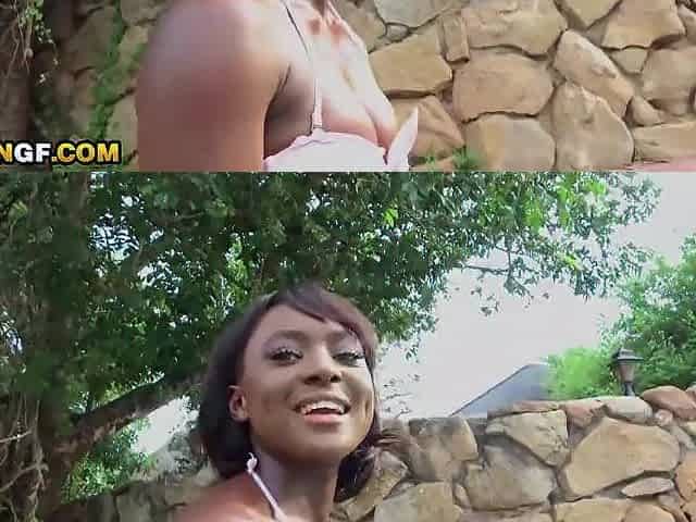That babe sneaked away from her boyfriend... this Black Admirable Angel chose secret ANAL RIDING with me