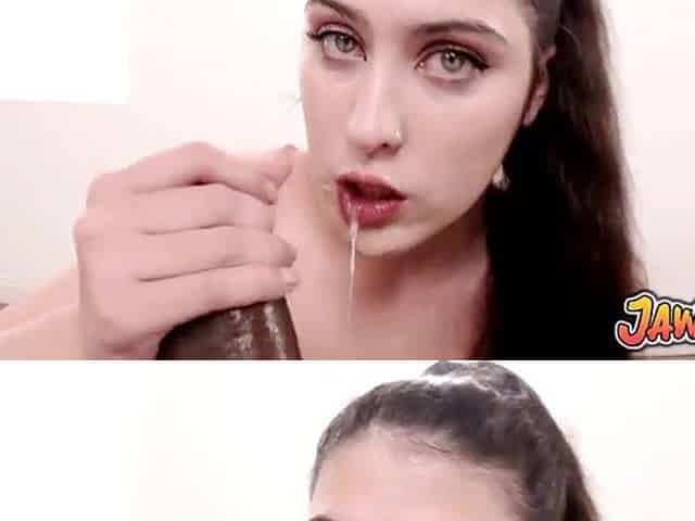 MONSTER RAMROD SLOPPY ORAL-JOB for Sinless Teen eighteen