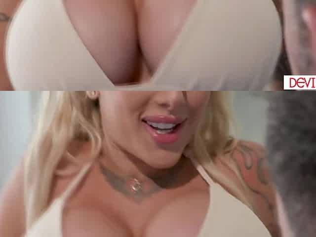 Big tits blonde latina Kitana Montana tit fucking big cock