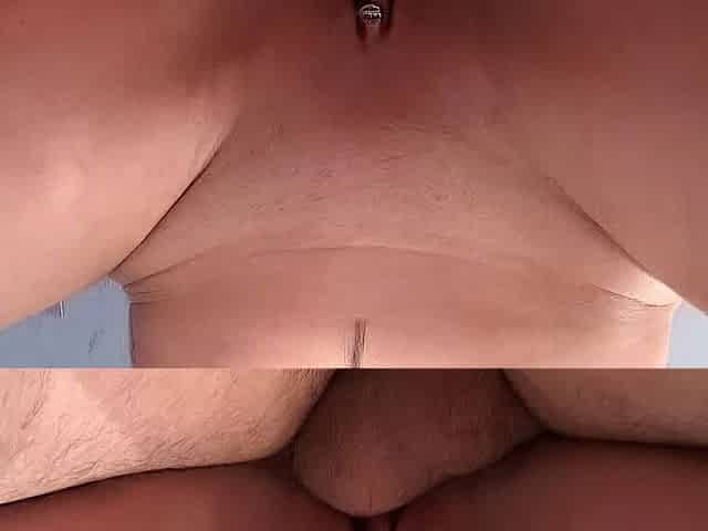 Amateur Couple: Blonde Mom with Cheeky Piercings and Tattoo