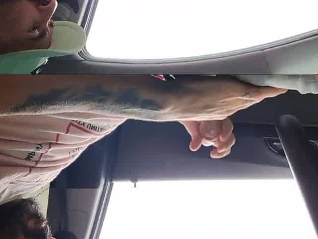 I stopped my car on the street and asked a hawt redhead for directions and took my cock out!