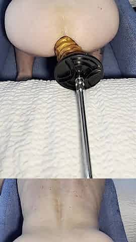 4k! HiSmith Bang Machine Ramming Me doggy position, 16" Toy!!!
