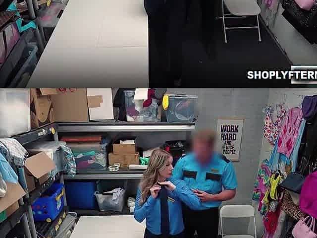 Sydney Paige secretly skimming merchandise for herself and gets caught
