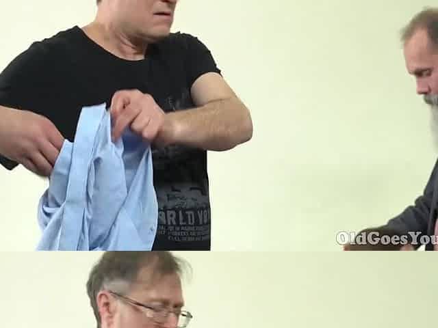Sweet Teen 18+ Serves Two Excited Old Studs - Sofy Torn