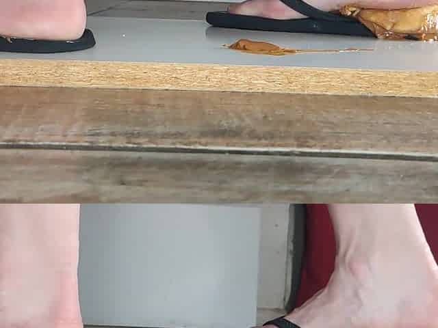 CRUSH A CAKE , FOOD CRUSH WITH FEET