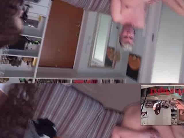 Real cuckold in front of her spouse, AMWF, creampie