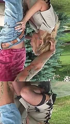 Pretty blonde loves cock sucking and gets her pussy licked and pumped