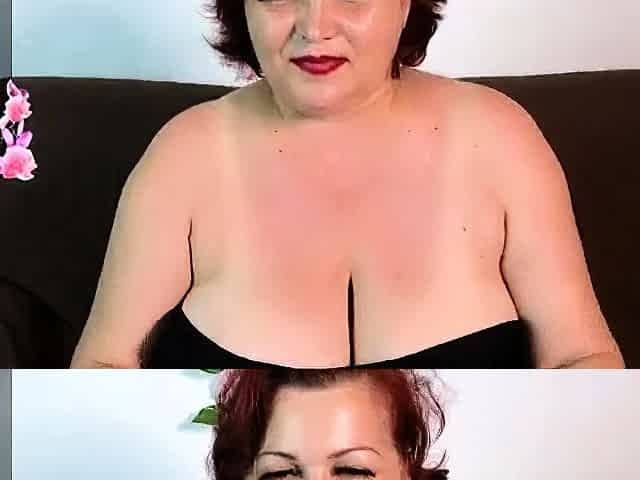 Big boob brunette masturbates on webcam