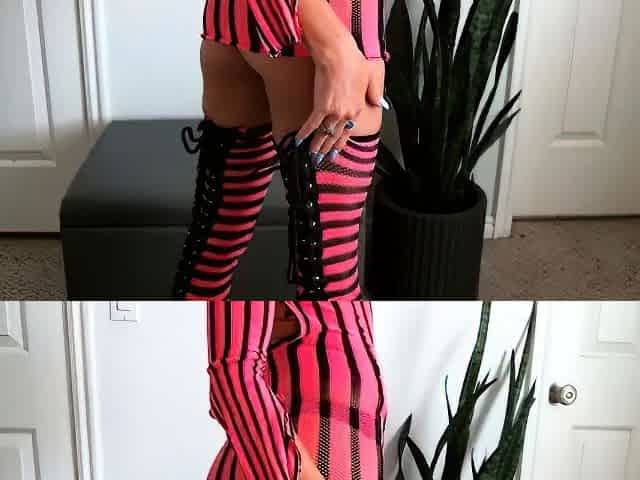 PetiteBlondeMILF - Fishnet Body Tease