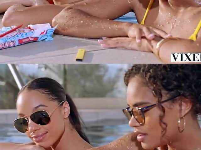 two Black Sweethearts get Pounded - Scarlit Scandal from VIXEN