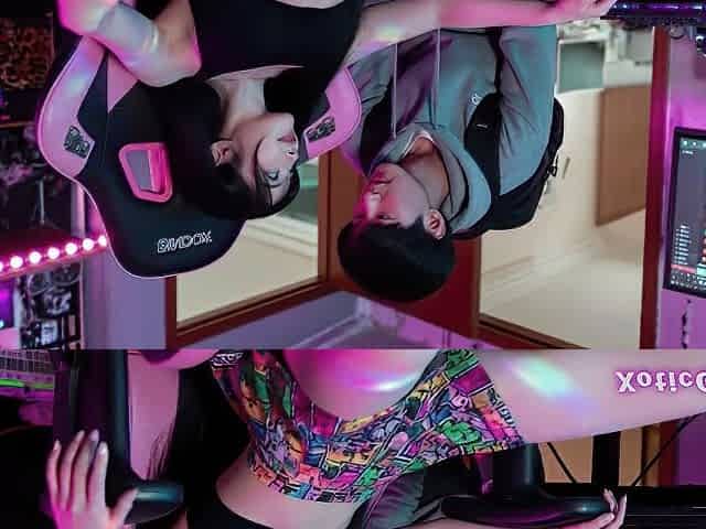 Tattoed Korean Stepsis is a Gamer Girl who Loves her Stepbro Huge Cock