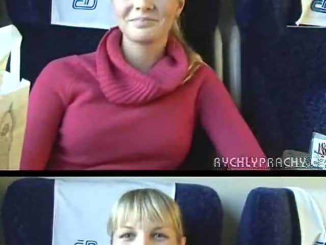 have intercourse in the train - sweet amateur girl