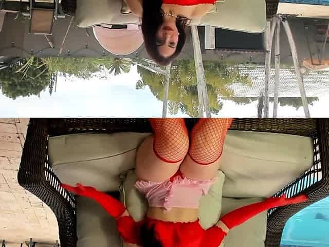 Hot babe Sophie Paris having horny solo toy masturbation