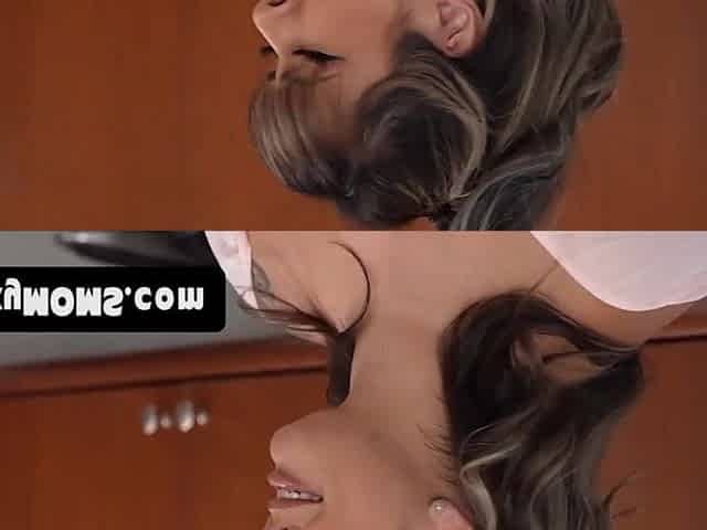 Breasty stepmother can't stop enjoying my massage technique