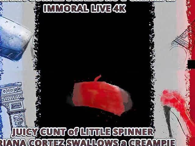 SOAKED TWAT of LITTLE ARIANA CORTEZ SWALLOWS a CREAMPIE