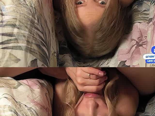 My roommate bangs me beneath the covers. Horny!