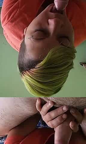 She was begging as she was hungry and a blowjob with cum in mouth was offered for her