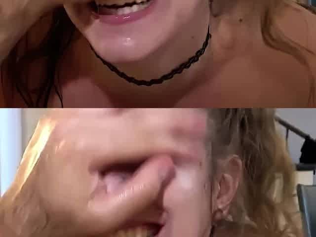 Magdalenas ride in the bathroom Anal Blonde Blowjob Cumshot