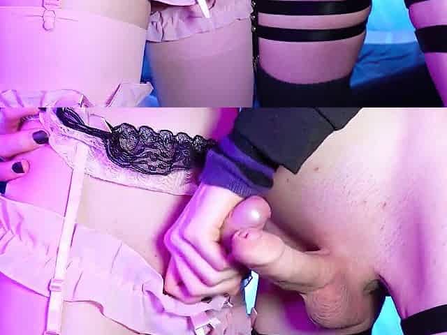 My schlong bouncing around whilst I'm being screwed doggy position until I cum???? /w Frotting foreplay