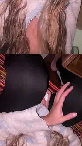 Large-bootied woman in a strap pays me after losing her wager with a creampie