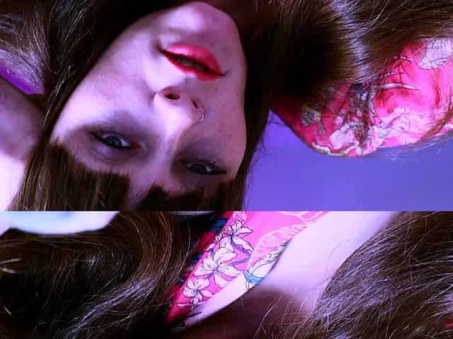 Busty brunette bitch with big boobs