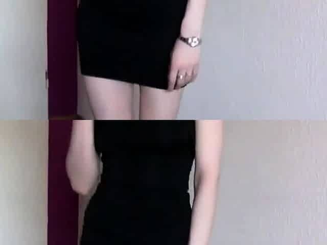 German Amateur's Blowjob and Striptease