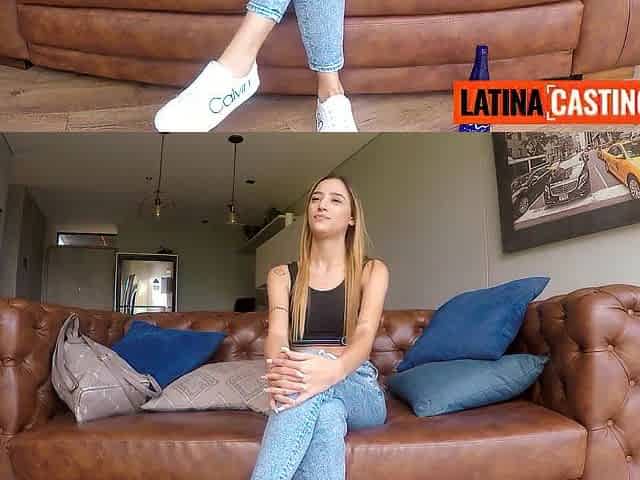 Petite 18yo Colombian Lingerie Model Gets Fucked Raw In Fake Shooting