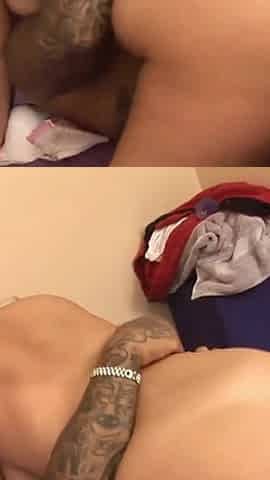 Cute blonde with big ass fucked hard from his BBC