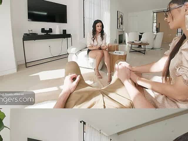 VR Bangers Sexy FFM Teen 3some In HD Porn Pt3