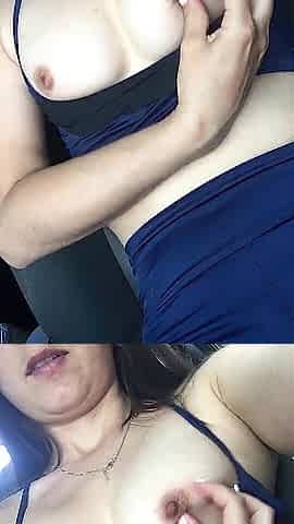 I film my adorable boobs and finger my snatch in the back seat of the Uber