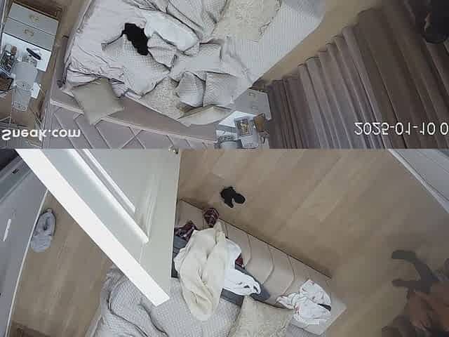Hacked CAM - Young russian comes home after night out