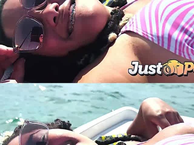 Large Ass Cassie Blake Takes Large Cock on A Boat in Miami