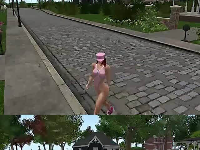Maria scores at the beach