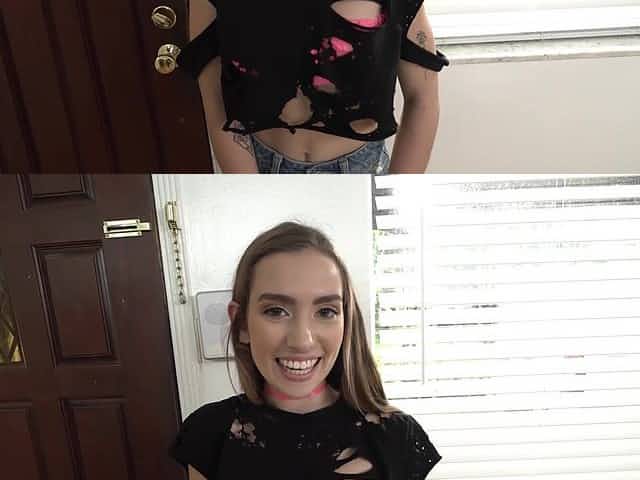 Bubble butt hottie Bailey Base spreads her legs to ride a fat dick