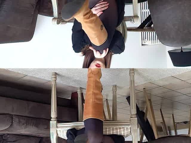 Bootjob (Shoejob) in Leather Boots - Dame Olga 4K (177)