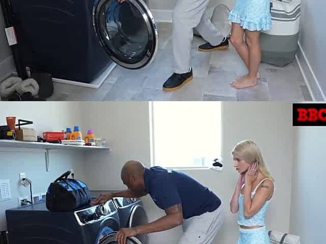 Emma Rosie Implores Handyman For His Giant Ebony Tool
