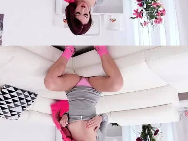 A Redhead Takes A Double Penetration