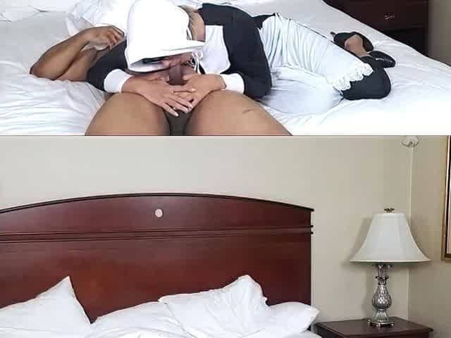 Pilgrim Cutie sucks ebony weenie in 1692