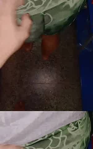 Amateur in the Warehouse: Blowjob and Standing Sex