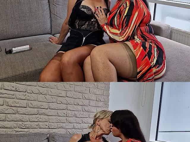 Amoral aged lesbian babes in nylon