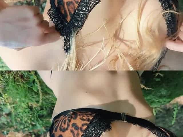 OUTDOOR DOGGIE CREAMPIE - FARCITA DI SBORRA nel Bosco! - Coppia Amatoriale Italiana Miele Blanco