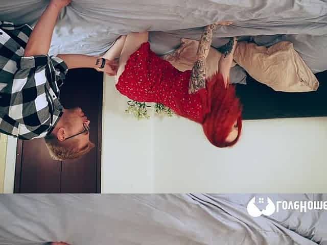 Redhead gf gets penetrated in various positions