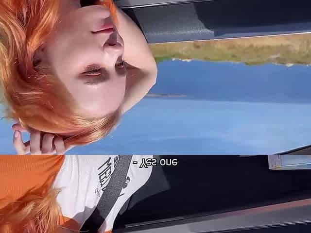Angel Sucking Dong Stranger in Car and Screw on a Rest