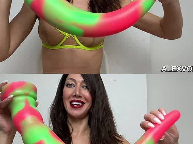 So Colorful Extreme Pornstar Hotkinkyjo Deep Anal Dildo From Organotoys, Prolapse & Fisting